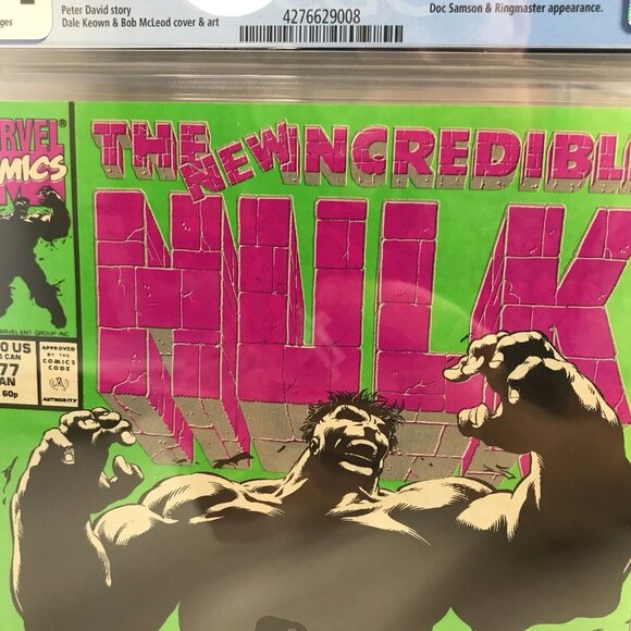 Marvel Comics INCREDIBLE HULK #377 CGC 9.4 NM 1st Professor Smart Hulk Key Issue - Picture 5 of 10